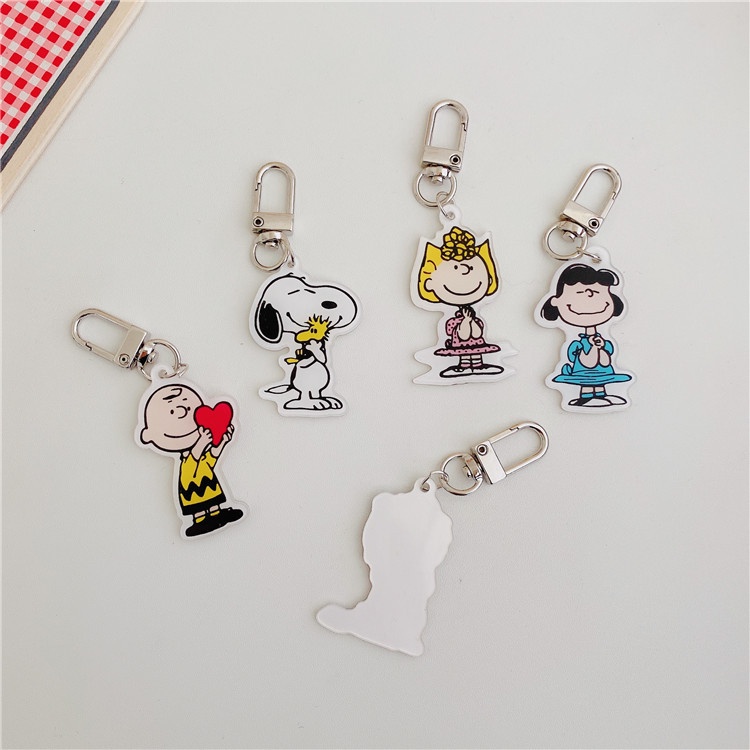 Móc khóa hình nhân vật hoạt hình snoopy xinh xắn dành cho trang trí