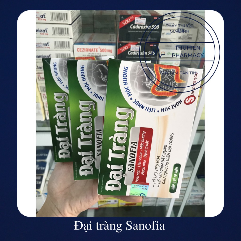 Đại tràng Sanofia hỗ trợ tiêu hoá, giảm đầy bụng, đau bụng do viêm đại tràng