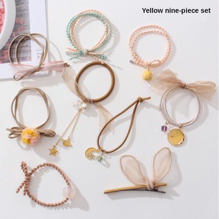 Set 9 Dây Cột Tóc Cao Su B444
