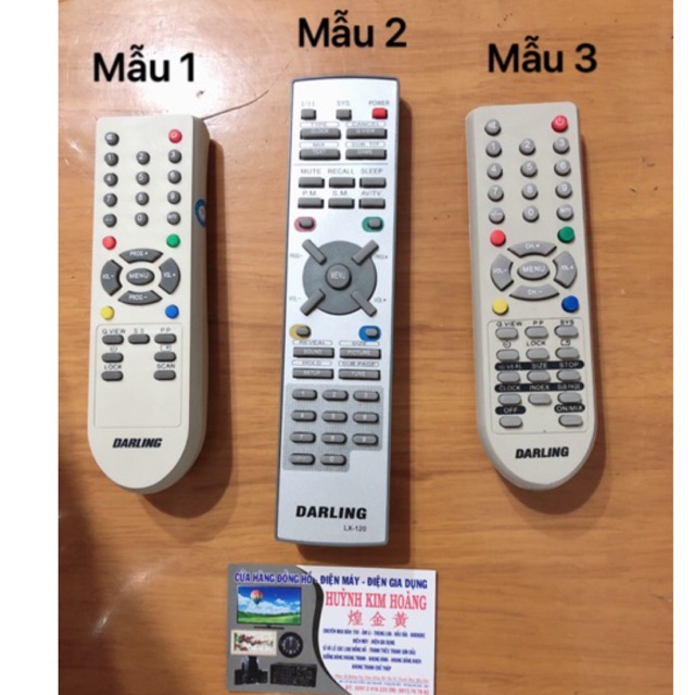 REMOTE ĐIỀU KHIỂN TIVI DARLING THƯỜNG ĐỦ MẪU