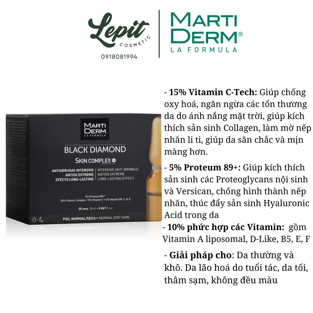 [ Hàng Công Ty ] Tinh Chất Chống Lão Hoá Black Diamond Martiderm