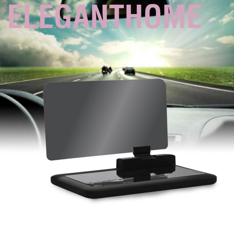 Eleganthome H6 Screen Car HUD Head Up Display Projector Phone Navigation GPS Holder