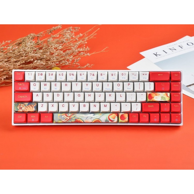 Bàn phím cơ không dây Newmen GM680 / GM680 Jungle v2 Dual mode BT5.0 & Wired Hotswap gateron pro,kailh box switch