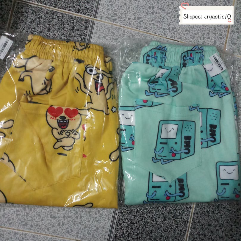 [Mã SKAMFSW175 giảm 10K đơn 50K] Quần short thun ngắn BMO Perry báo hồng adventure time totoro unisex cryaotic10