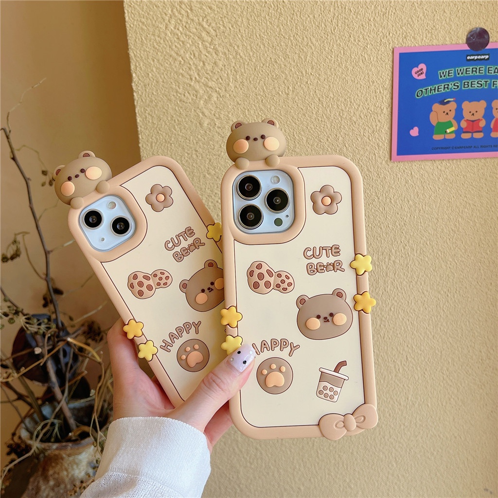 Iphone Ốp Điện Thoại Silicon Mềm Họa Tiết Ba Chiều Cho iphone 15 pro max 14 pro max 13 pro max 12 pro max
