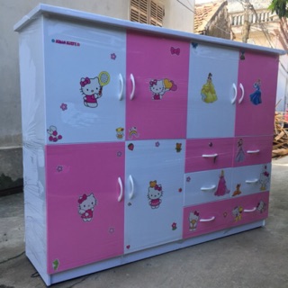 Tủ nhựa cho bé 4 cánh