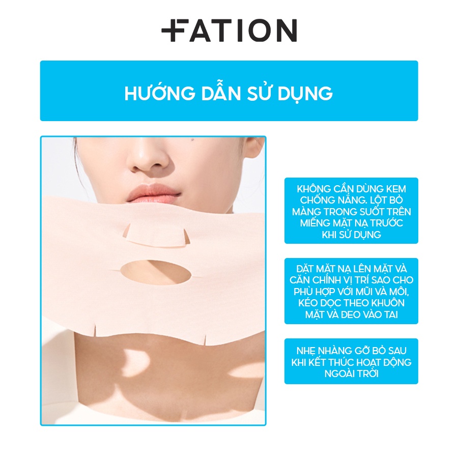 Mặt Nạ Chống Nắng Và Dịu Da Cho Hoạt Động Ngoài Trời FATION UV Control Outdoor Cool Mask Sun Patch - Hộp 4 miếng 16gx4