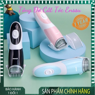 Tông Đơ Cắt Tóc Enssu Cho Bé - Cắt Nhanh, Tự Động Hút Tóc, Rung Nhẹ, Chống ồn, Chống Nước , Chính Hãng [Bảo Hành 1 Năm]
