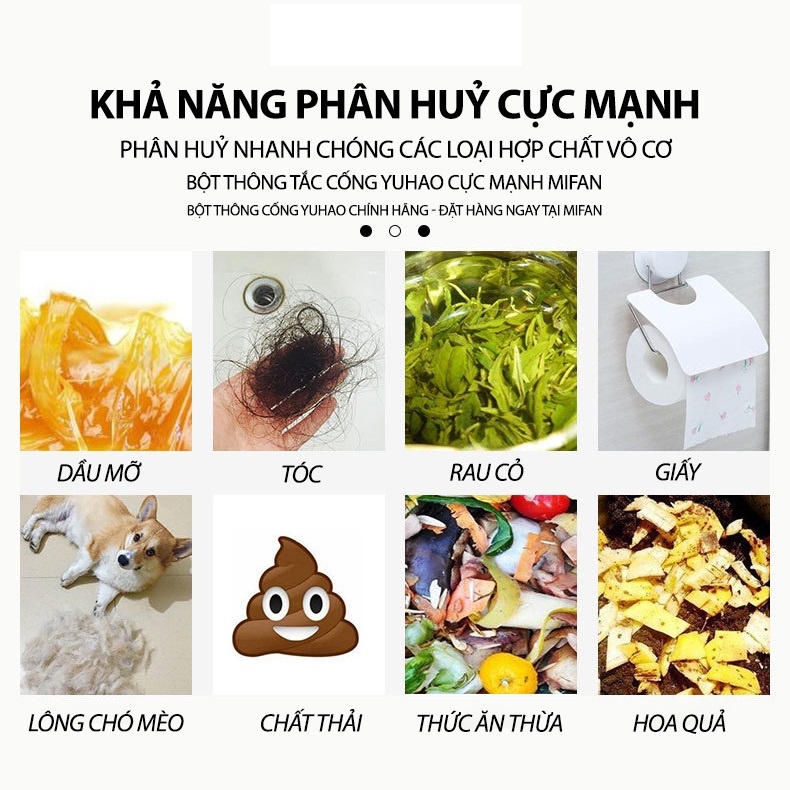 Bột Thông Tắc Cống 260gr Bột Thông Tắc Cống, Đường Ống, Bồn Cầu, Bồn Rửa Mặt..Xử Lý Triệt Để Cặn Bã SIGO