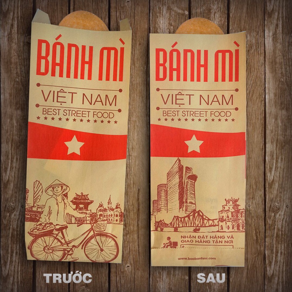 Túi giấy bánh mì thấm dầu