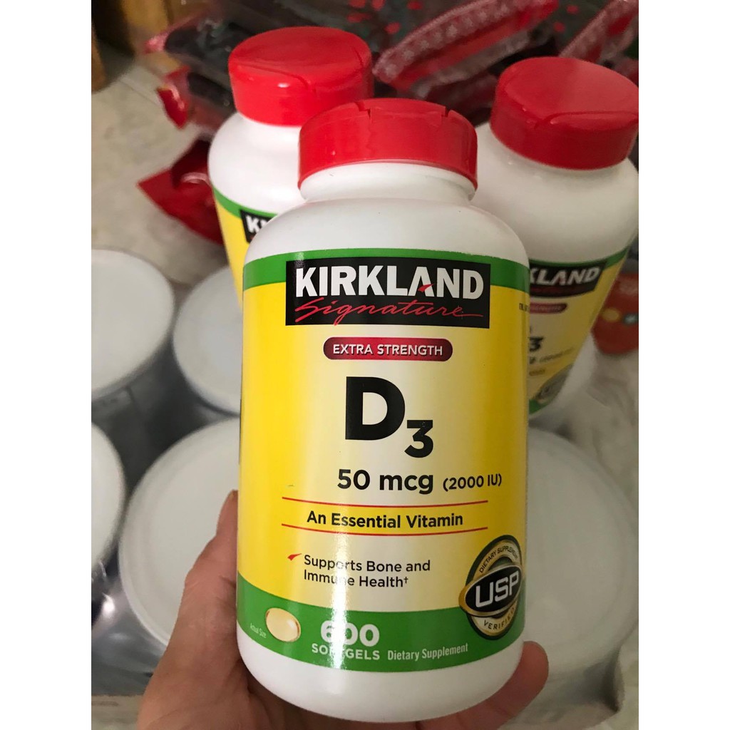 Vitamin D3 Kirkland (600 viên)