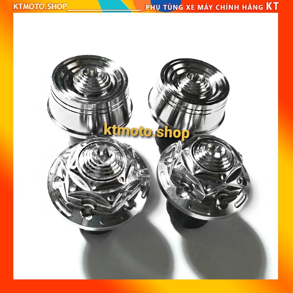 Gù salaya inox 304, gù chống rung tay lái xe máy inox sáng bóng, hàng đẹp chất lượng - KTMotor Shop
