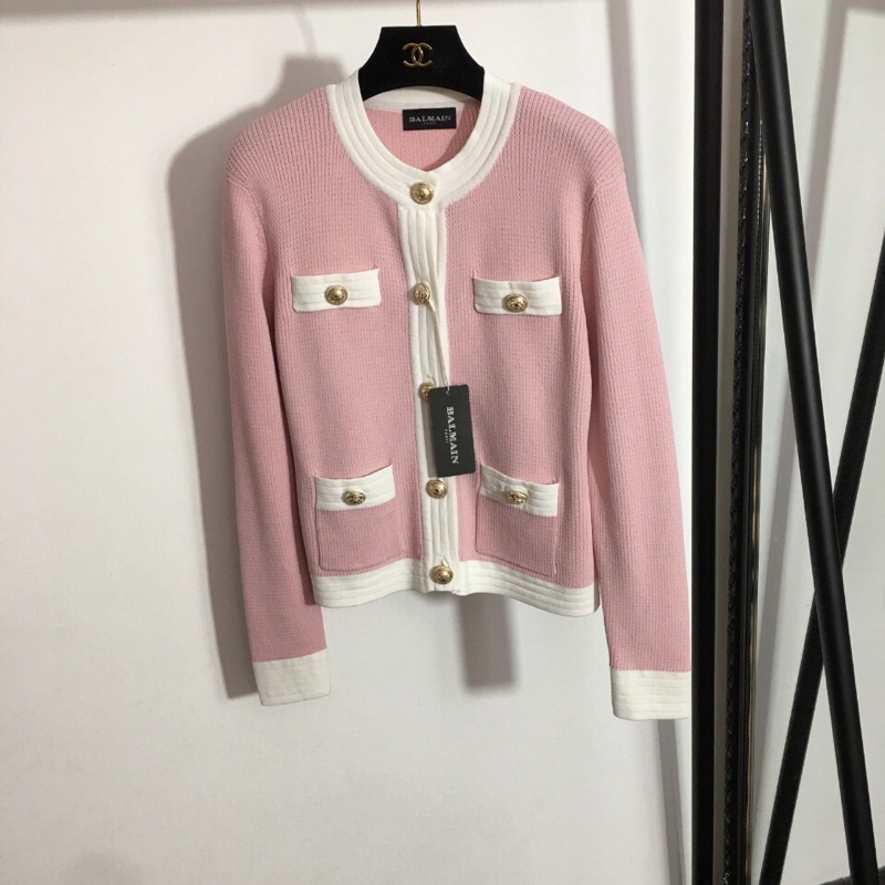 Áo khoác len mỏng dài tay thời trang thương hiệu Balmain cao cấp có 2 màu