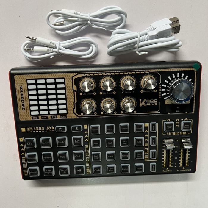 Sound Card K300 PLUS LIVESTREAM BẢO HÀNH 1 NĂM