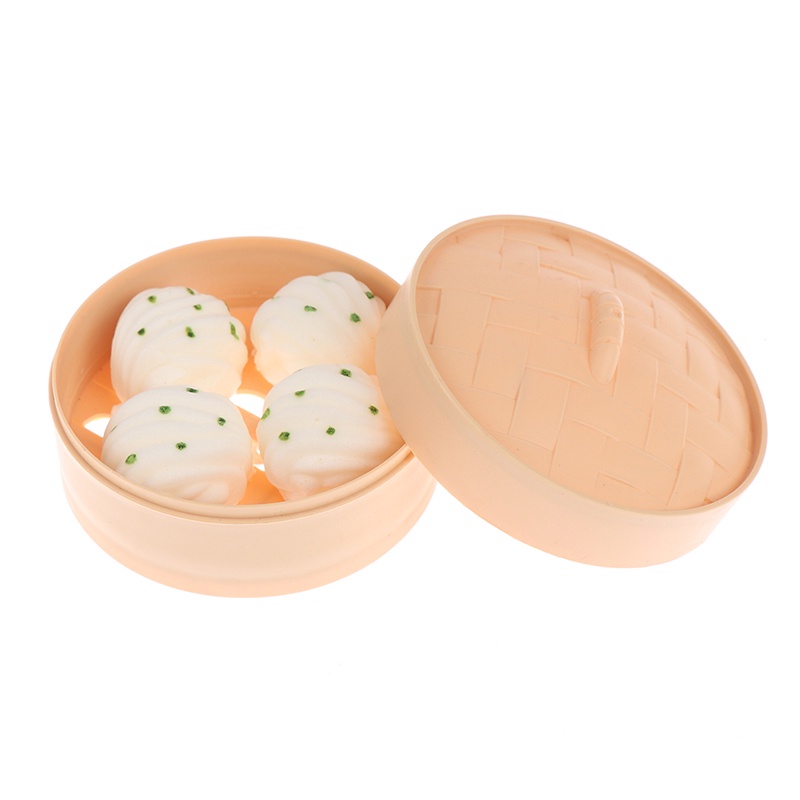 1 Bộ Đồ Chơi Xốp Squishy Giảm Stress Hình Bánh Bao Dễ Thương Cho Bé