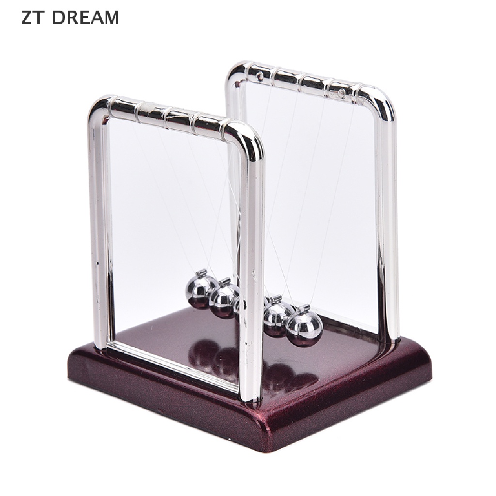 ZTD Newton's Cradle Steel Balance Ball Physics Science Pendulum Desk Fun Toy Gift J, 07