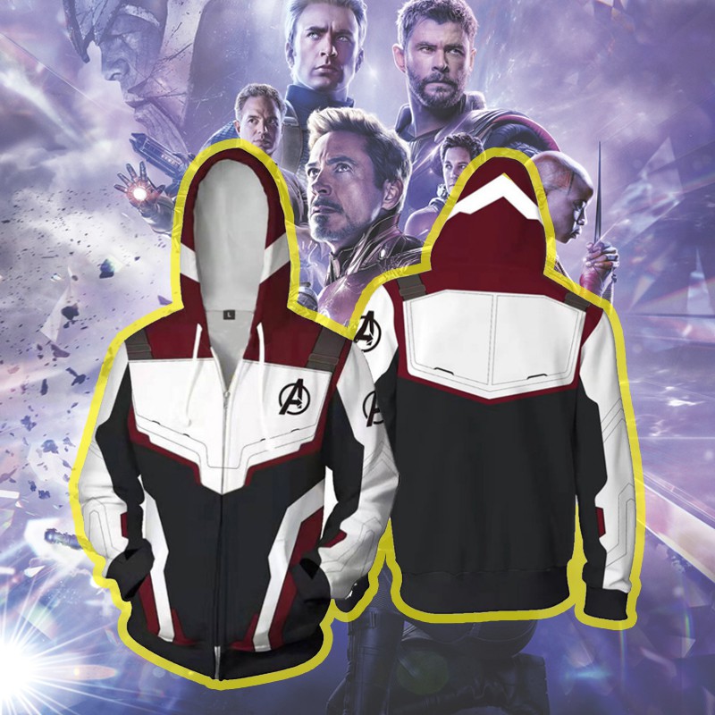 Áo khoác siêu anh hùng Avengers 4 hoodie phong cách Iron Man