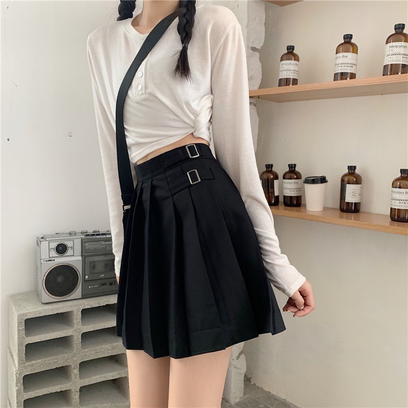 Chân Váy Xiaozhainv Lưng Cao Phong Cách Hàn Quốc Nhiều Màu Tùy Chọn | BigBuy360 - bigbuy360.vn