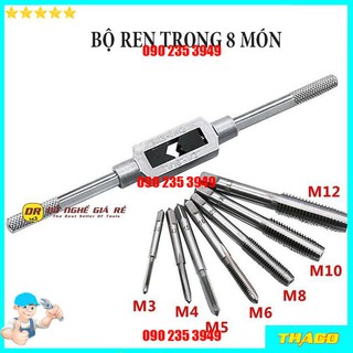 Bộ taro tạo ren đai ốc_ Bộ ta rô ren răng trong và ngoài 8 đến 20 chi tiết QE0721