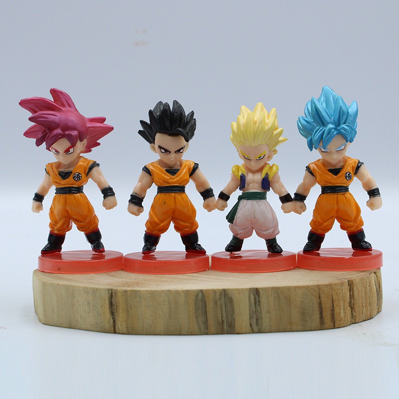 Combo 8 nhân vật 7 viên ngọc rồng cao 6-7CM son Goku CB-8