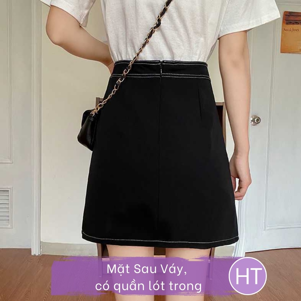 Chân váy chữ A ❤️ nữ ngắn chỉ viền trẻ trung cá tính HT2 | WebRaoVat - webraovat.net.vn