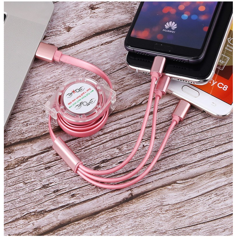 Cáp Sạc Giao Diện Usb Có Thể Thu Gọn Tiện Dụng