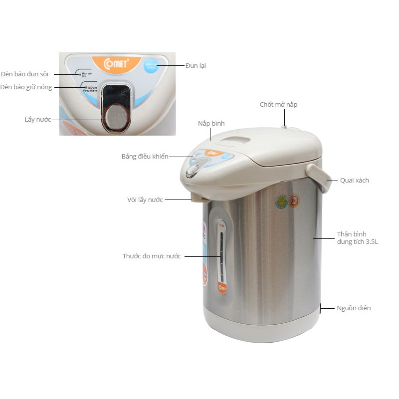 BÌNH THỦY ĐIỆN CM3216 3,5 L