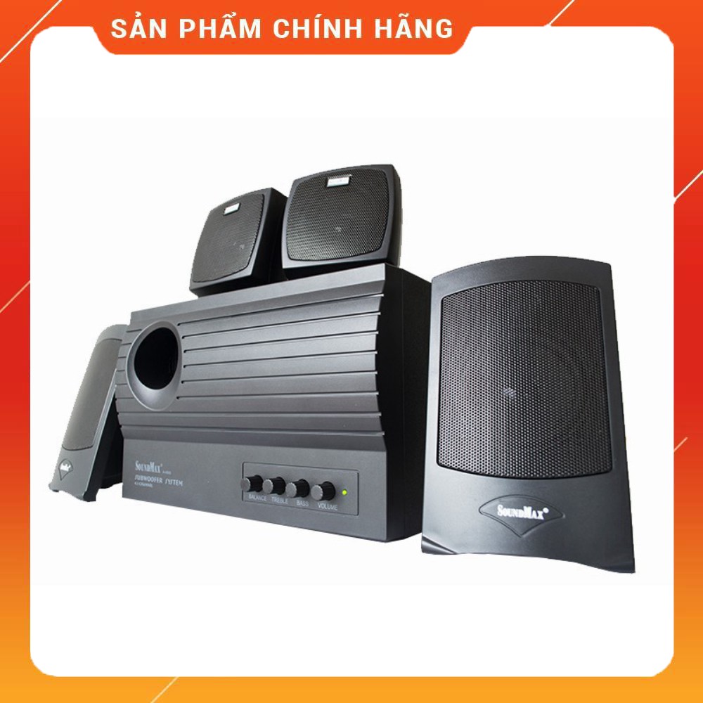 Loa SoundMax A4000 4.1 (Đen) - hàng chính hãng, giá tốt nhất