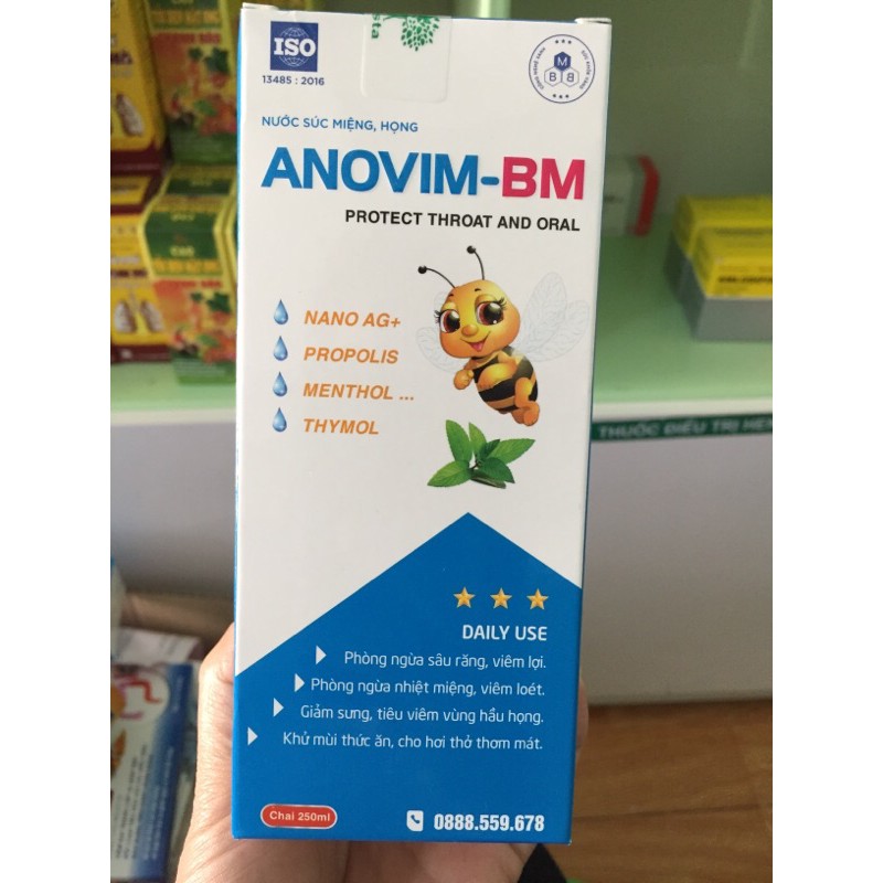 Nước xúc miệng họng Anovim-bm