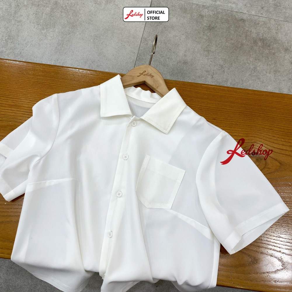 Áo Sơ Mi Nữ Seon Dáng Lửng Cổ Bẻ Ngắn Tay Nhiều Màu REDSHOP | BigBuy360 - bigbuy360.vn