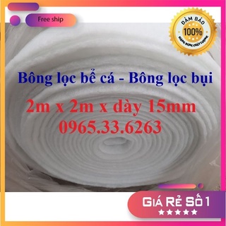 4 mét vuông bông lọc bể cá, bông lọc bụi dày 15mm. Bông lọc nước bể cá, hồ cá, bể thủy sinh