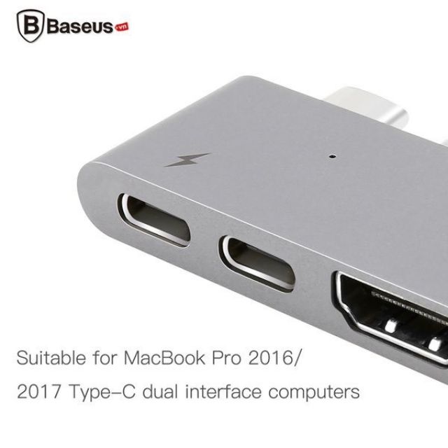 Hub chuyển đổi 5 trong 1 dành cho Macbook Pro (Thunderbolt 3 / Dual Type C to USB 3.0 / HDMI / Type C)