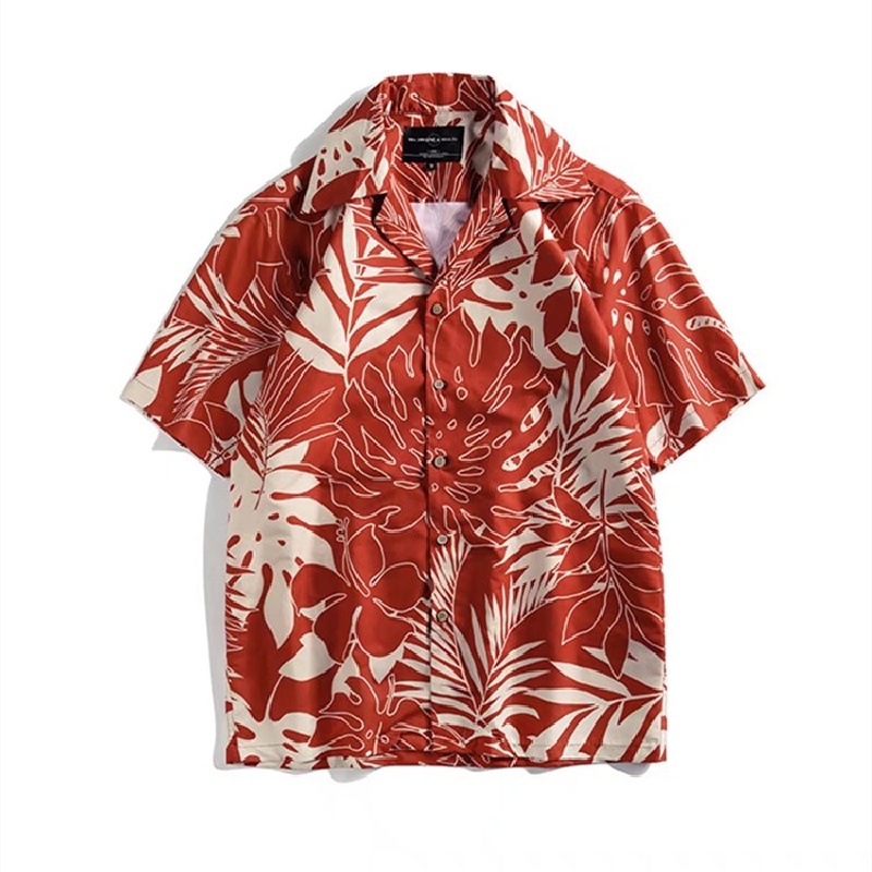 Áo Sơ Mi Nam Tay Ngắn Dáng Rộng Phong Cách Hip Hop Thời Trang Mùa Hè size M-3XL