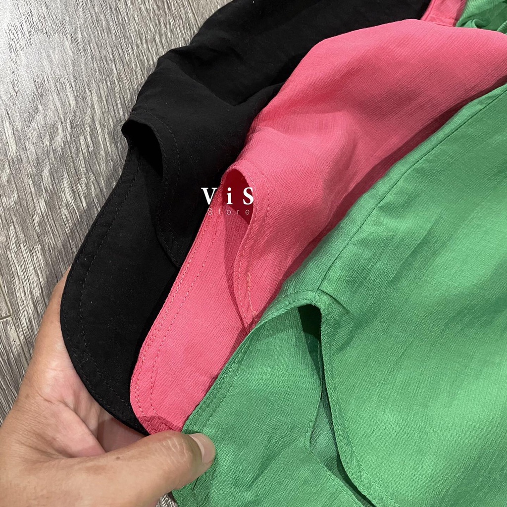 Áo sơ mi nữ dáng suông lửng