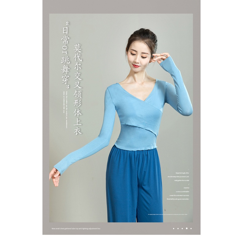 Bộ Trang Phục Tập Nhảy Tay Dài Phong Cách Hiện Đại Cho Nữ 0759