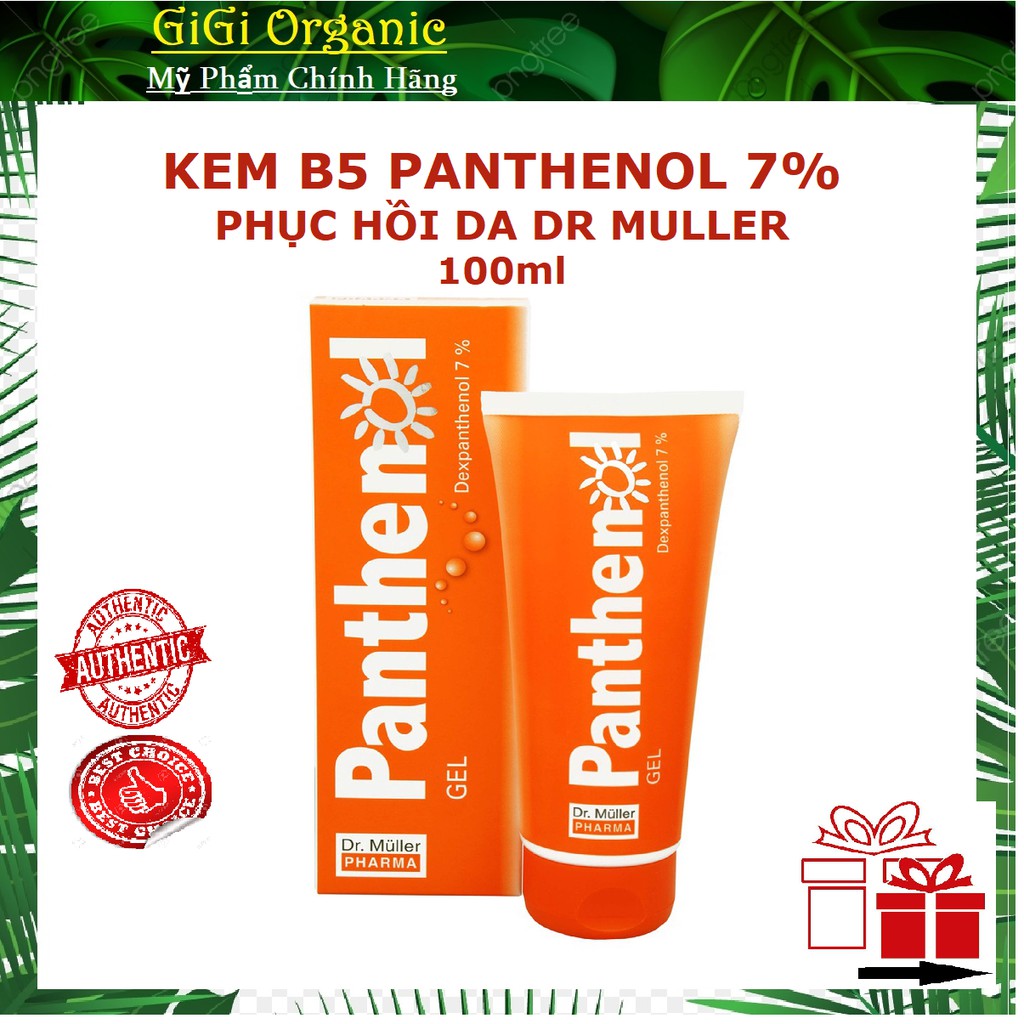 (Tặng kèm mask) Gel B5 Panthenol 7% Dr.Muller phục hồi da 100ml