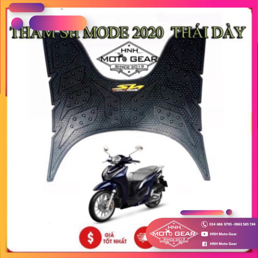 Thảm Để Chân Cho SH Mode 2020 Nhập Thái Lan