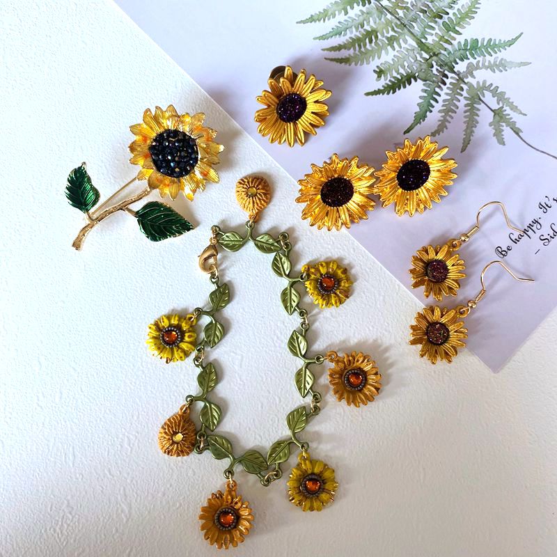 Bộ Khuyên Tai / Vòng Tay / Khuyên Tai Họa Tiết Bầu Trời Đầy Sao Nghệ Thuật Kiểu Tranh Van Gogh Lãng Mạn Tự Nhiên