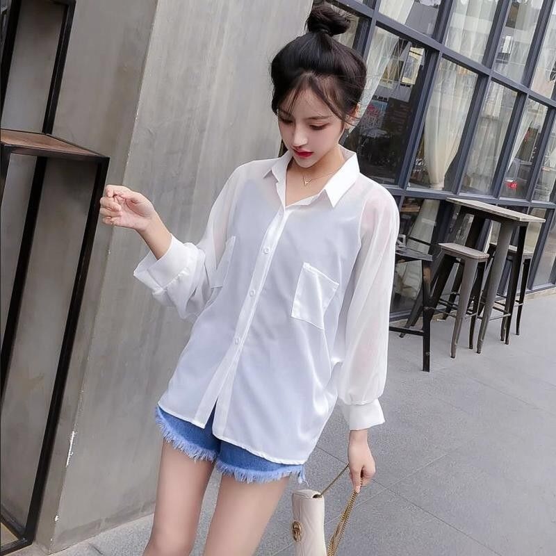 Áo khoác voan cardigan tay dài chống nắng cho nữ | BigBuy360 - bigbuy360.vn