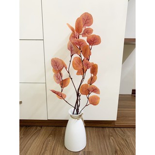 Combo cành táo mốc 3D kèm lọ hoa