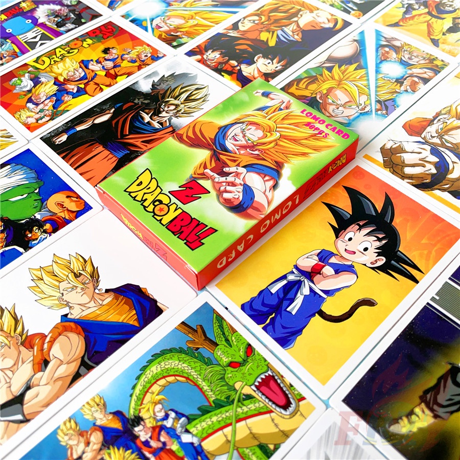 ❤ Bộ Thẻ Ảnh Lomo Nhân Vật Anime Dragon Ball ❤ Set 30 Thẻ Ảnh Mini Son Goku