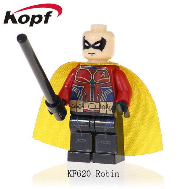 MARVEL ROBIN Bộ Đồ Chơi Lắp Ráp Mô Hình Nhân Vật Siêu Anh Hùng Kf6052 Kf618