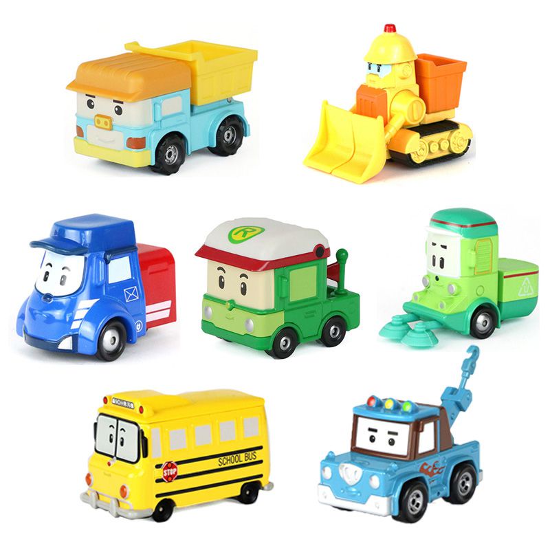 Mới Đồ Chơi Xe Buýt Robocar Poli Mini 19 Kiểu Hàn Quốc