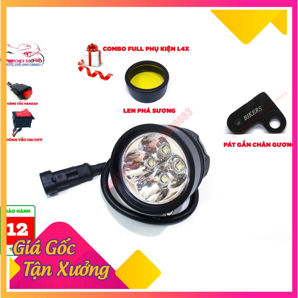 COMBO ĐÈN TRỢ SÁNG FULL PHỤ KIỆN L4X (Ảnh Sp thật)