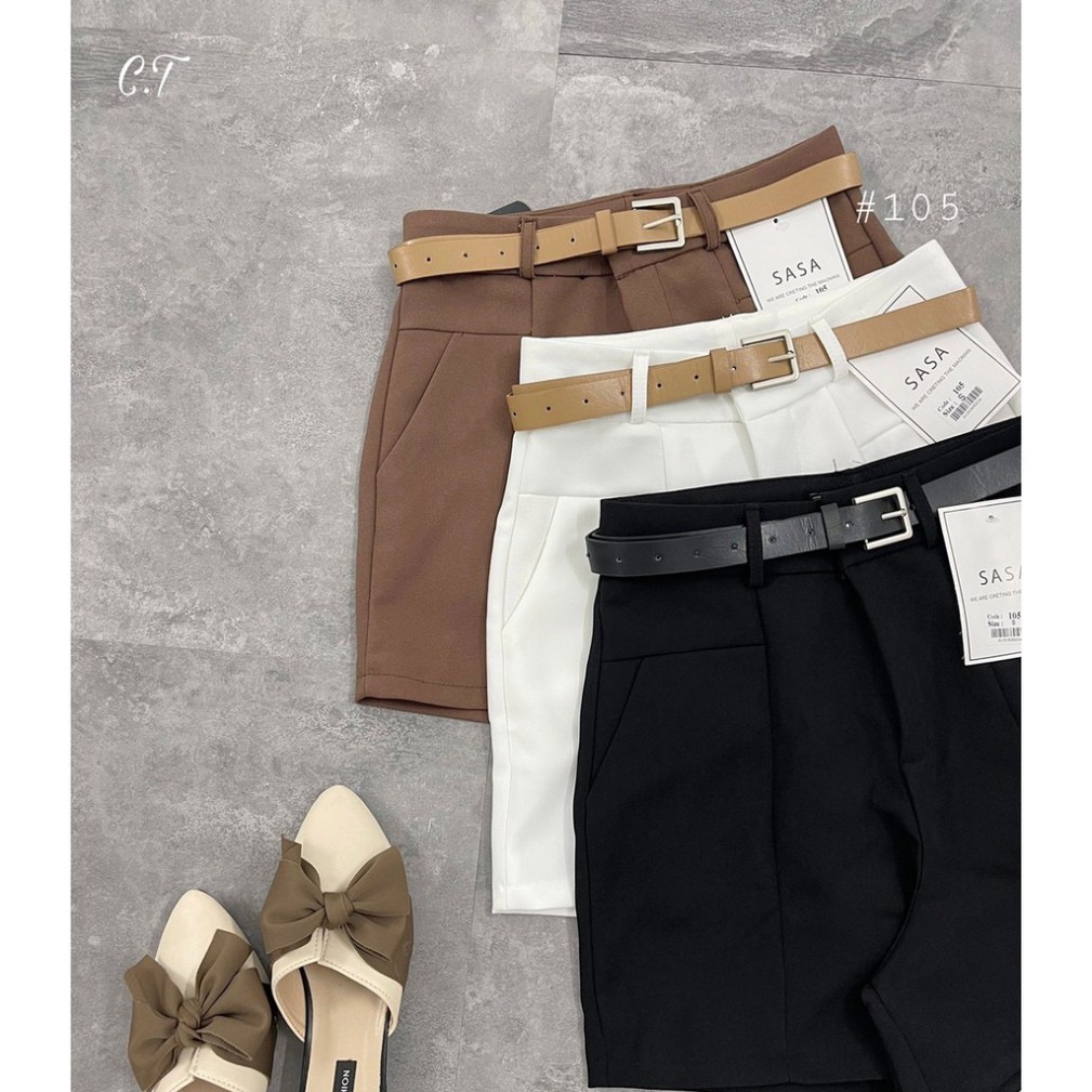 QUẦN SHORT CẠP CAO KÈM ĐAI | BigBuy360 - bigbuy360.vn