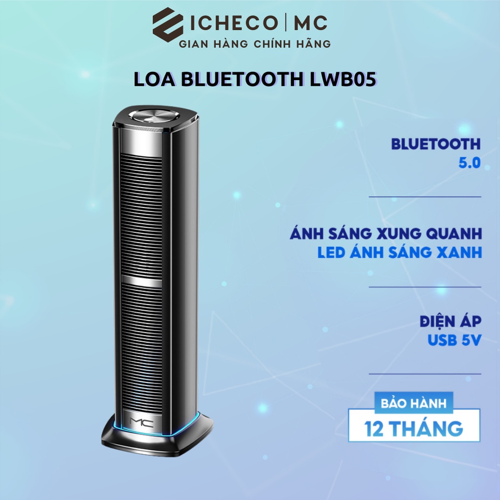 Loa bluetooth căm máy tính để bàn ICHECO LWB05 có dây đèn led dành cho vi tính laptop PC âm bass mạnh