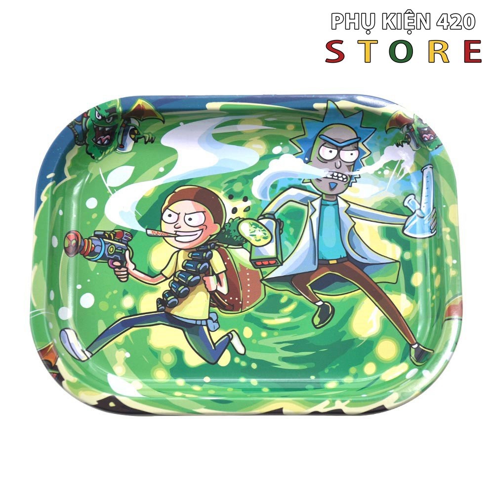 Khay Đựng Cỡ Nhỏ Rick And Morty - Khay Cuốn Thép Kim Loại