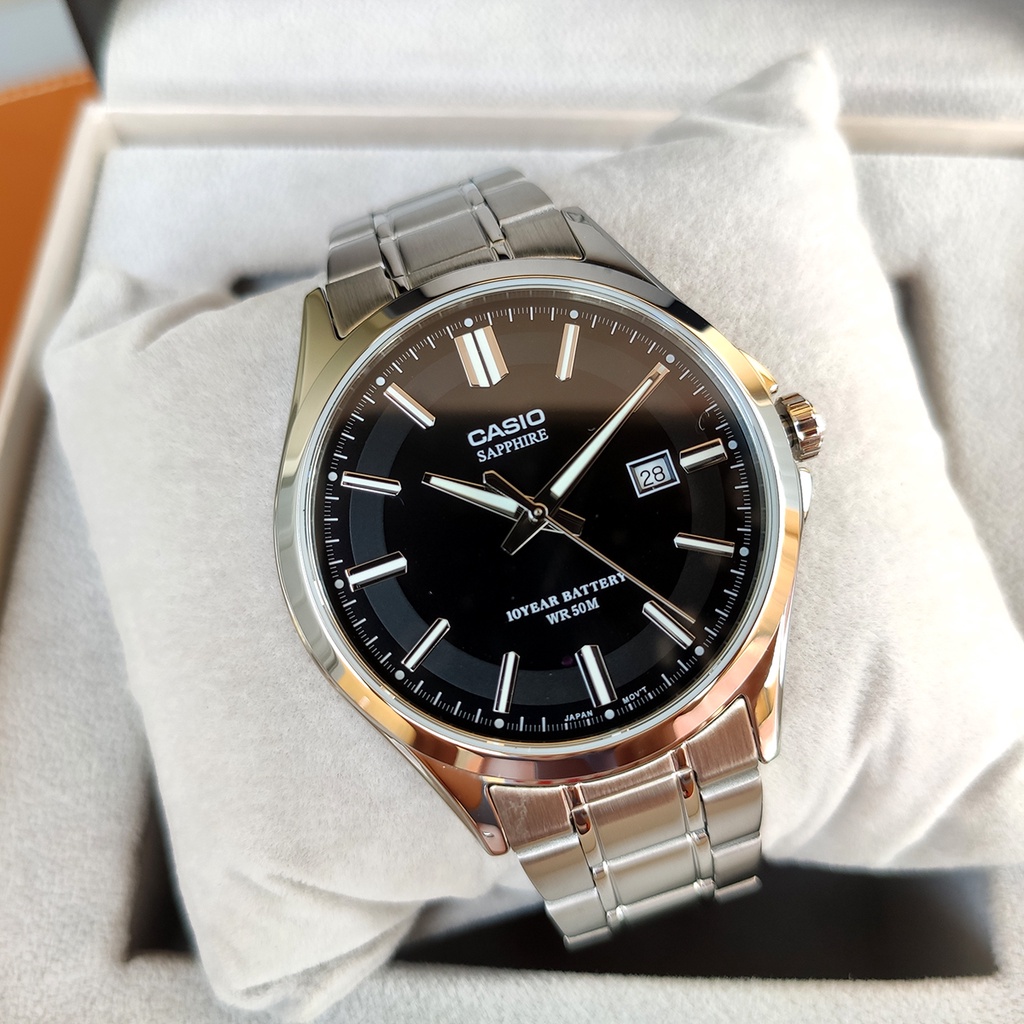 Đồng hồ nam Casio MTS-100 MTS-100D MTS-100Lchính hãng kính SAPPHIRE chống nước 50m | BigBuy360 - bigbuy360.vn