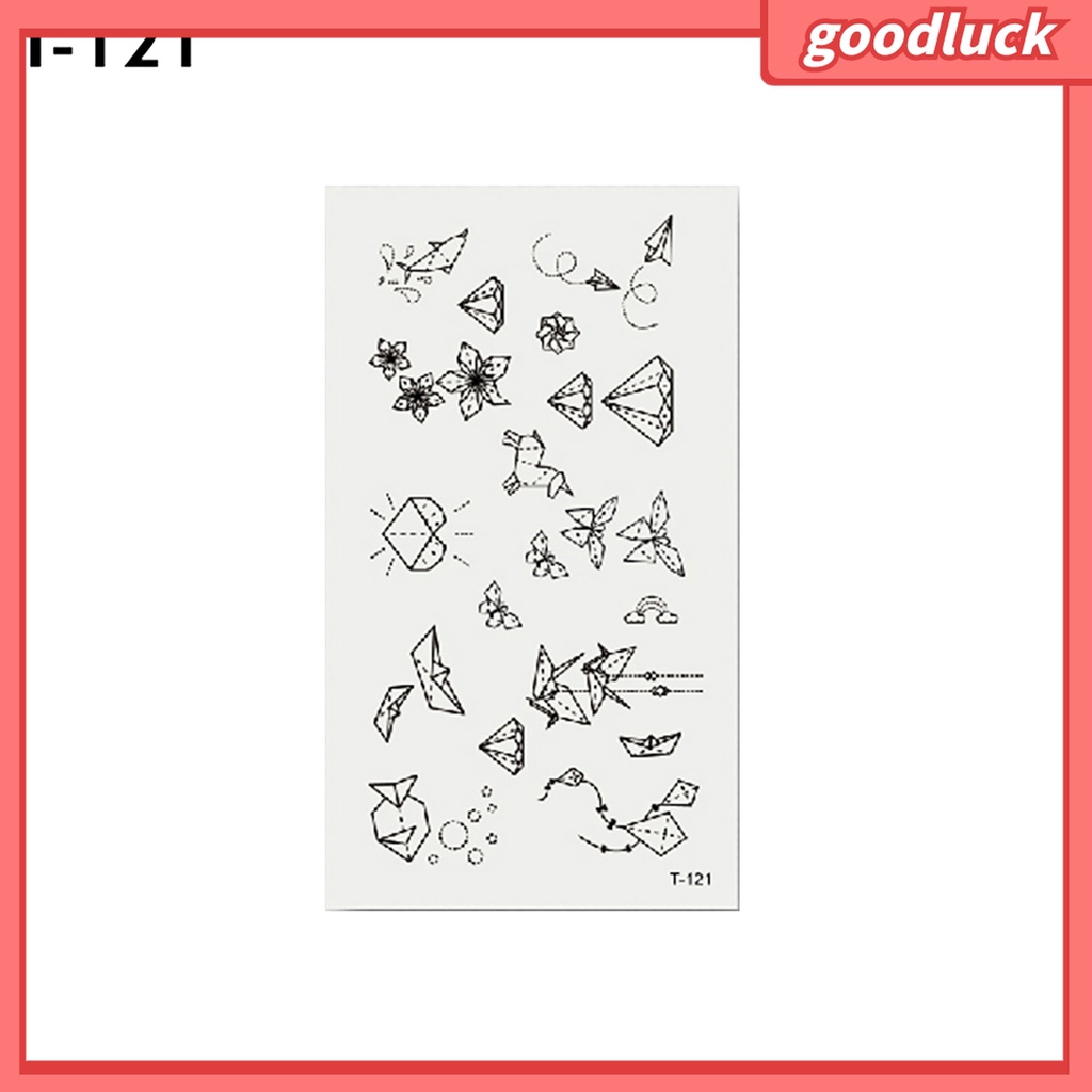 1 Tấm Hình Xăm Dán Tạm Thời Hình Hoa Mận / Cá Voi / Bóng Đèn Chống Thấm Nước