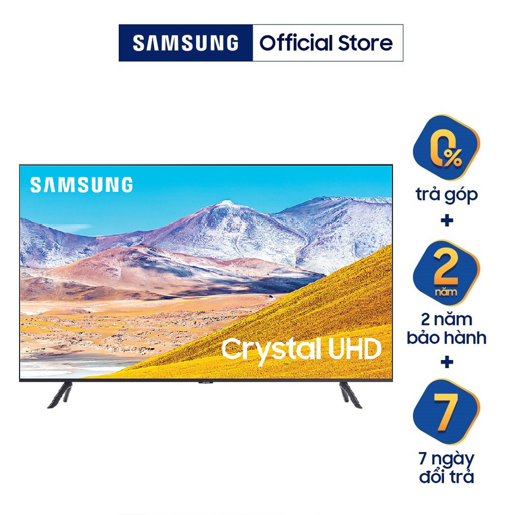 Smart Tivi Samsung 4K 50 inch UA50TU8100 Mới 2020, Tìm kiếm giọng nói bằng Tiếng Việt, giao hàng và lắp đặt trong TP HCM